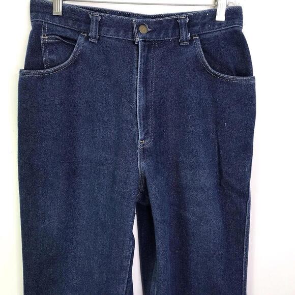 Vintage Levis Jeans Womens 16 Orange Tab Dark Wash 544 High Rise Straight Leg - Picture 6 of 7